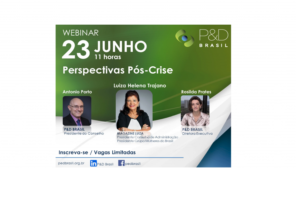 3° Webinar P&D Brasil – Perspectivas Pós-Crise