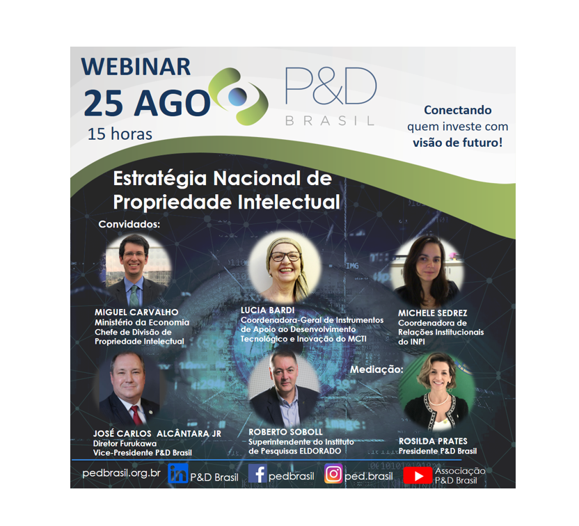 Webinar P&D Brasil – Estratégia Nacional de Propriedade Intelectual